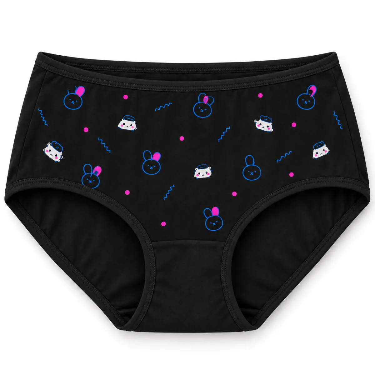 Women’s Cartoon Print Full Coverage Stretch Briefs — 