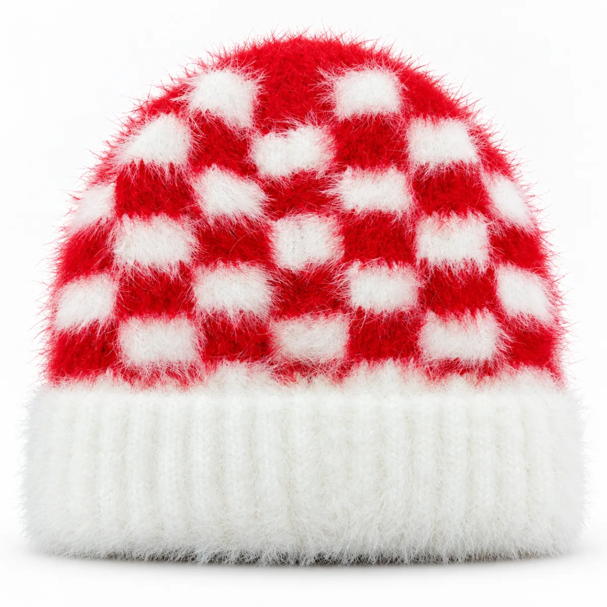 Kids’ Soft Fuzzy Knitted Winter Beanie Cap —