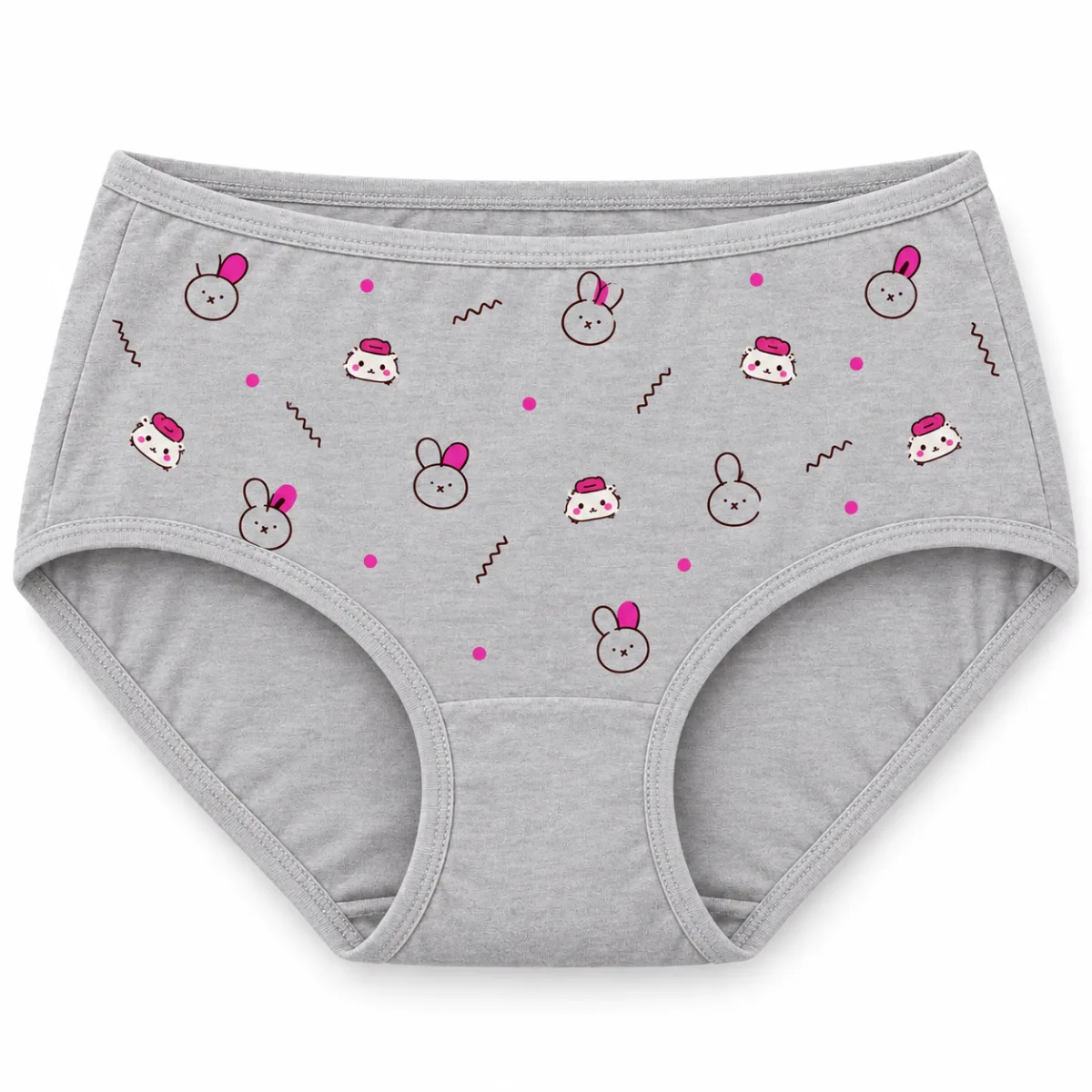 Women’s Cartoon Print Full Coverage Stretch Briefs — 