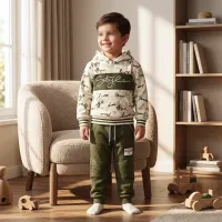 Boys’ 2 Piece Fleece Lined Hoodie & Pants Set photo 1