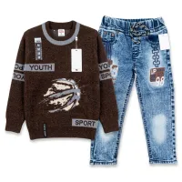 Boys’ 2 Piece Sweater & Jeans Set photo 2