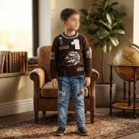 Boys’ 2 Piece Sweater & Jeans Set photo 1
