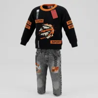 Boys’ 2 Piece Woolen T-Shirt & Jeans Set photo 3