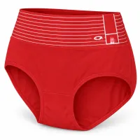 Women’s High Waist Full Coverage Stretch Briefs with Striped Waistband photo 3