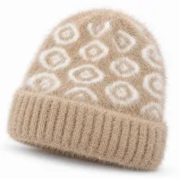 Kids’ Soft Fuzzy Knitted Winter Beanie Cap photo 3
