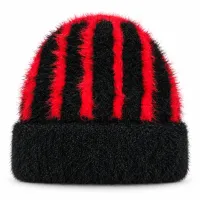 Kids’ Soft Fuzzy Knitted Winter Beanie Cap photo 1
