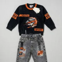 Boys’ 2 Piece Woolen T-Shirt & Jeans Set photo 6