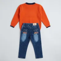 Boys’ 2 Piece Woolen T-Shirt & Jeans Set photo 4