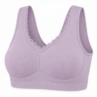 Women’s Lace Trim Wide Strap Pullover Bra photo 1