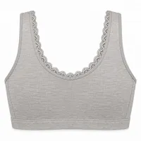Women’s Lace Trim Wide Strap Pullover Bra photo 2
